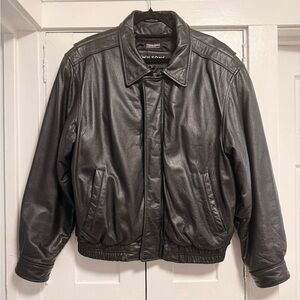 Vintage authentic leather bomber jacket by Wilson’s Leather